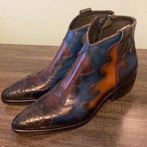 Free People Painted Bird Western Boot size 39